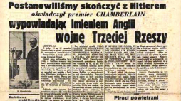 Pierwsza strona popołudniowego dziennika "Czas" z 3 września 1939 r. Źródło: BN Polona.