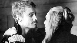 Małgorzata Braunek i Daniel Olbrychski na planie filmu "Potop", fot. PAP/CAF/Archiwum