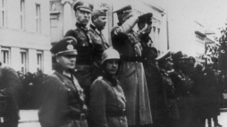 Wspólna defilada wojsk Hitlera i Stalina w Brześciu Litewskim 22 września 1939 . Fot. – arch./PAP/CAF