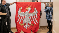 Przygotowania do wystawy. Fot. Facebook - Muzeum Żup Krakowskich Wieliczka.
