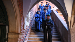 Orszak profesorski w ramach inauguracji nowego, 661. roku akademickiego na Uniwersytecie Jagiellońskim, najstarszej polskiej uczelni. PAP/Łukasz Gągulski