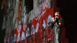 Roger Waters, były członek zespołu Pink Floyd (w 2013 r.), fot. PAP/EPA/ANSA/S. Constantino