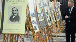 Wystawa biograficzna poświęcona Wincentemu Witosowi, prezentowana w Urzędzie Wojewódzkim w Lublinie. PAP/Wojtek Jargiło