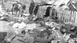 Polacy zamordowani przez UPA we wsi Lipniki 1943 r. Źródło: en.wikipedia