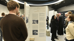 Otwarcie wystawy pt. „Św. Jan Paweł II i Robert Schuman. Patroni zjednoczonej Europy” w stołecznym Muzeum Jana Pawła II i Prymasa Wyszyńskiego. Fot. PAP/Stach Leszczyński 