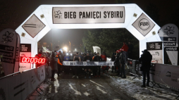 Rozpoczęcie VI Biegu Pamięci Sybiru w Białymstoku w 2024 r. PAP/Artur Reszko