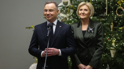 Prezydent Andrzej Duda wraz z małżonką Agatą Kornhauser-Dudą wezmą udział w obchodach 80. rocznicy wyzwolenia niemieckiego nazistowskiego obozu koncentracyjnego i zagłady Auschwitz. Fot. PAP/Albert Zawada