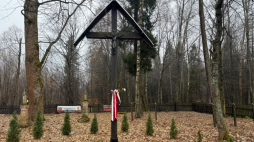 Cmentarz w Hucie Pieniackiej 28 lutego 2025 r. Fot. Rafał Leśkiewicz (IPN)