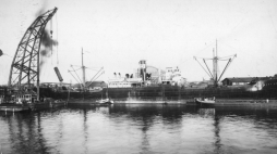 Port w Gdańsku, lata 1923 - 1924. /Źródło: NAC