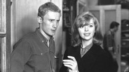 Listopad1966 r. Realizacja filmu "Jowita" w reżyserii Janusza Morgensterna. Nz. aktorzy Daniel Olbrychski i Barbara Kwiatkowska-Lass. PAP/CAF - Witold Rozmysłowicz