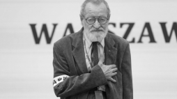 Juliusz Kulesza (1928-2025), powstaniec warszawski, obrońca PWPW, zdjecie z 2023 r., fot. PAP/Rafał Guz