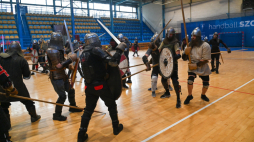 Międzynarodowy trening wikingów z Polski, Niemiec i Anglii, 2024 r. PAP/Marcin Bielecki