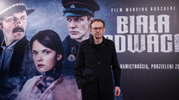 Reżyser Marcin Koszałka podczas premiery swojego filmu „Biała odwaga” w lutym 2024 r. w kinie Kijów w Krakowie. Fot. PAP/Łukasz Gągulski 