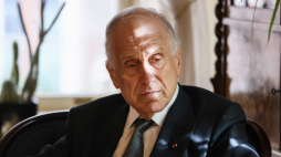 Przewodniczący Światowego Kongresu Żydów Ronald S. Lauder na spotkaniu z prezydentem RP Andrzejem Dudą w Konsulacie Generalnym RP w Nowym Jorku w 2024 r. PAP/Leszek Szymański