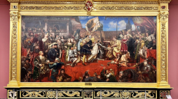 "Hołd pruski" Jana Matejki, 1882, Sukiennice – oddział Muzeum Narodowego w Krakowie. Fot. Wikimedia Commons