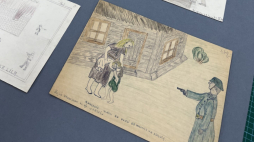 Niektóre rysunki z kolekcji „Rysunki i zapiski dzieci z czasu wojny w Europie: 1914–1950”. Fot. Archiwa Państwowe