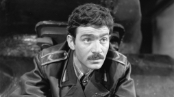 Włodzimierz Press na planie filmu "Czterej pancerni i pies", 1969 r. PAP/Witold Rozmysłowicz