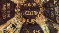 Sztandar pułku został ufundowany w 1924 roku przez społeczeństwo powiatu cieszyńskiego. Fot. Muzeum 4. Pułku Strzelców Podhalańskich w Cieszynie
