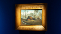 „Wiejskie chaty pośród drzew” van Gogha. Fot. Mt 5,14/Muzeum Jana Pawła II i Prymasa Wyszyńskiego