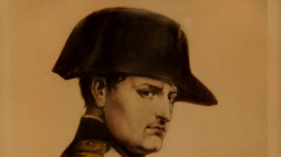 Portret Napoleona w bikornie, autor niemiecki malarz Fritz Rumpf (1856-1927). PAP/Afa Pixx/Zenon Żyburtowicz