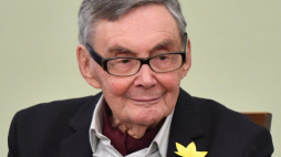 Były więzień obozu koncentracyjnego w Auschwitz, działacz społeczny, dziennikarz i historyk prof. Marian Turski PAP/Radek Pietruszka