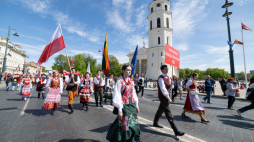 "Parada Polskości" w Wilnie z okazji rocznicy Konstytucji 3 Maja, fot. PAP/Valdemar Doveiko