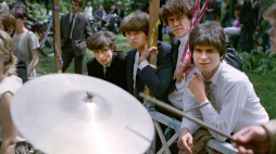 Realizacja filmu: Waldemar Ignaczak jako George (4P), Robert Piechota jako Paul (3P), Andrzej Zieliński jako John (2P) i Piotr Siwkiewicz jako Paweł Ringo Mitura (P). Fot. PAP/Afa Pixx/Krzysztof Wellman