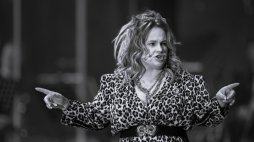 Joanna Kołaczkowska podczas premiery wydarzenia „Kabaret Hrabi & Goście – Symfonicznie” w Krakowie, 2024 r. PAP/Łukasz Gągulski