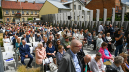 Uroczyste otwarcie Domu Pamięci Obławy Augustowskiej w Augustowie. Fot. PAP/Michał Zieliński