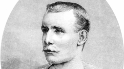 Matthew Webb w lipcu 1883 r. Źródło: Illustrated London News, Public domain, via Wikimedia Commons