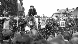 Lech Wałęsa podczas strajku w Stoczni Gdańskiej w sierpniu 1980 r. Fot. PAP/Eraz Ciołek