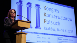 Marszałek Senatu Małgorzata Kidawa-Błońska podczas III Kongresu Konserwatorów Polskich w Krakowie. Fot. PAP/Łukasz Gągulski