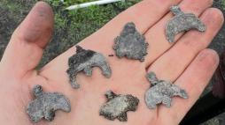 Pozostałości chat i setki przedmiotów codziennego użytku sprzed tysiąca lat odkryto w Wolinie. Fot. K. Kokora / Instytut Archeologii i Etnologii PAN