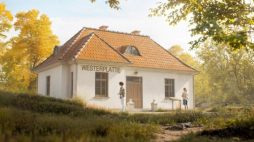 Wizualizacja budynku zawiadowcy stacji na Westerplatte. Fot. muzeum1939.pl