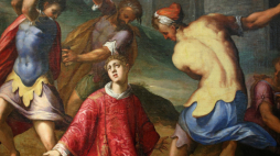 Obraz Hansa von Aachena "Ukamienowanie św. Szczepana", EUROPEUM - Ośrodek Kultury Europejskiej w Krakowie.  Fot. PAP/reprodukcja