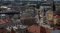 Widok na Stare Miasto w Lubinie. Fot. PAP/Wojtek Jargiło