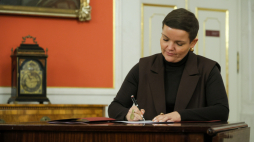 Minister kultury i dziedzictwa narodowego Marta Cienkowska. Fot. PAP/ Rafał Guz