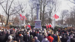 Uroczystość odsłonięcia Kolumny Wolności w Głubczycach. Fot. ipn.gov.pl/screen