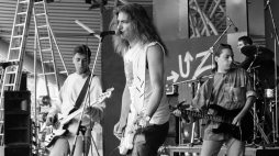 Próba przed koncertem zespołu Kobranocka, 1993 Fot. PAP/Krzysztof Świderski 