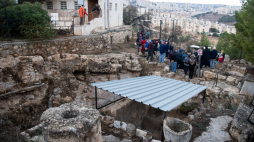 Betlejem, Autonomia Palestyńska, 26.11.2022. Pole Pasterzy. Wykopaliska. Fot. PAP/Andrzej Lange