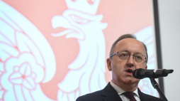 Wiceprezes IPN Karol Polejowski. Fot. PAP/Piotr Nowak