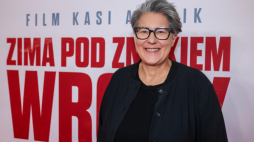 Reżyserka Kasia Adamik podczas uroczystej premiery filmu "Zima pod znakiem wrony" w swojej reżyserii w Kinotece w Warszawie. Fot. PAP/Leszek Szymański