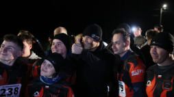 Prezydent Karol Nawrocki wśród uczestników Biegu Wyklętych zorganizowanego w Narodowy Dzień Pamięci Żołnierzy Wyklętych. Fot. PAP/Leszek Szymański