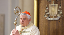 Kardynał Konrad Krajewski podczas ingresu w Łodzi. Fot. PAP/Marian Zubrzycki