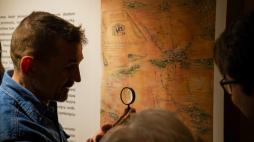 Mapa sprzed lat głównym eksponatem wystawy o historii tarnogórskiego górnictwa. Fot. Muzeum w Tarnowskich Górach