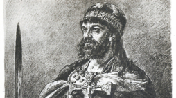 Mieszko I, książę Polski z dynastii Piastów. Reprodukacja rysunku Jana Matejki. Fot. PAP/Reprodukcja Wojtek Pacewicz