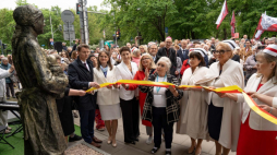 Odsłonięcie pomnika Stanisławy Leszczyńskiej. Fot. um.warszawa.pl/Bartosz Buk