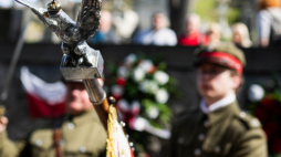 Święto Narodowe Trzeciego Maja. Obchody zorganizowane przez ambasadę RP na Litwie, na wileńskiej Rossie. Fot. PAP/Valdemar Doveiko