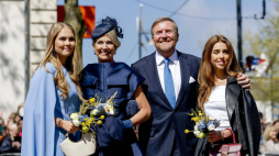 Król Holandii Wilhelm Aleksander, królowa Maxima, księżniczka Amalia i księżniczka Alexia. Fot. PAP/EPA/KOEN VAN WEEL/POOL