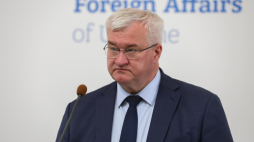 Minister Spraw Zagranicznych Ukrainy Andrij Sybiha. Fot. PAP/Victor Kovalchuk